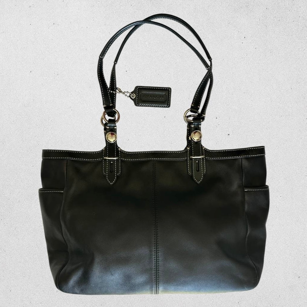 Authentic Vintage Coach Leather Tote Bag