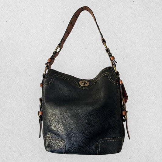 Authentic Vintage Coach Chelsea Pebble Leather Shoulder Bag