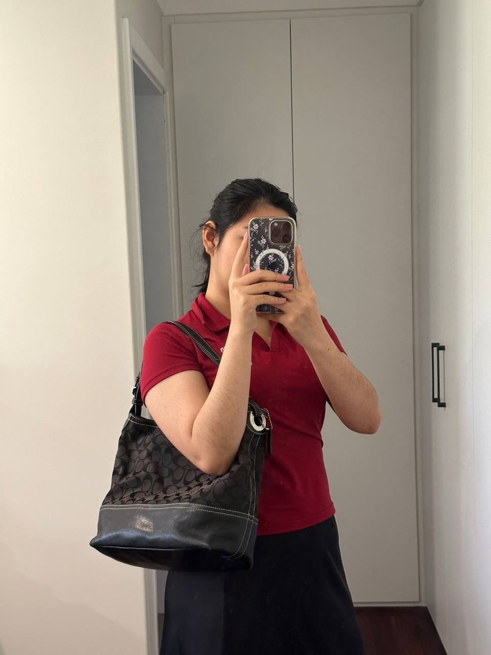 Authentic Vintage Coach Signature Tote Bag