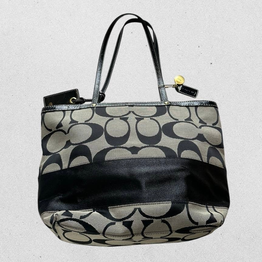 Authentic Vintage Coach Signature Tote Bag