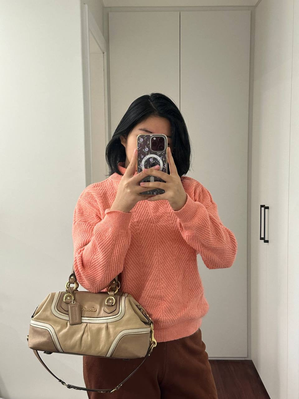 Authentic Vintage Coach Ashley Leather Shoulder Bag