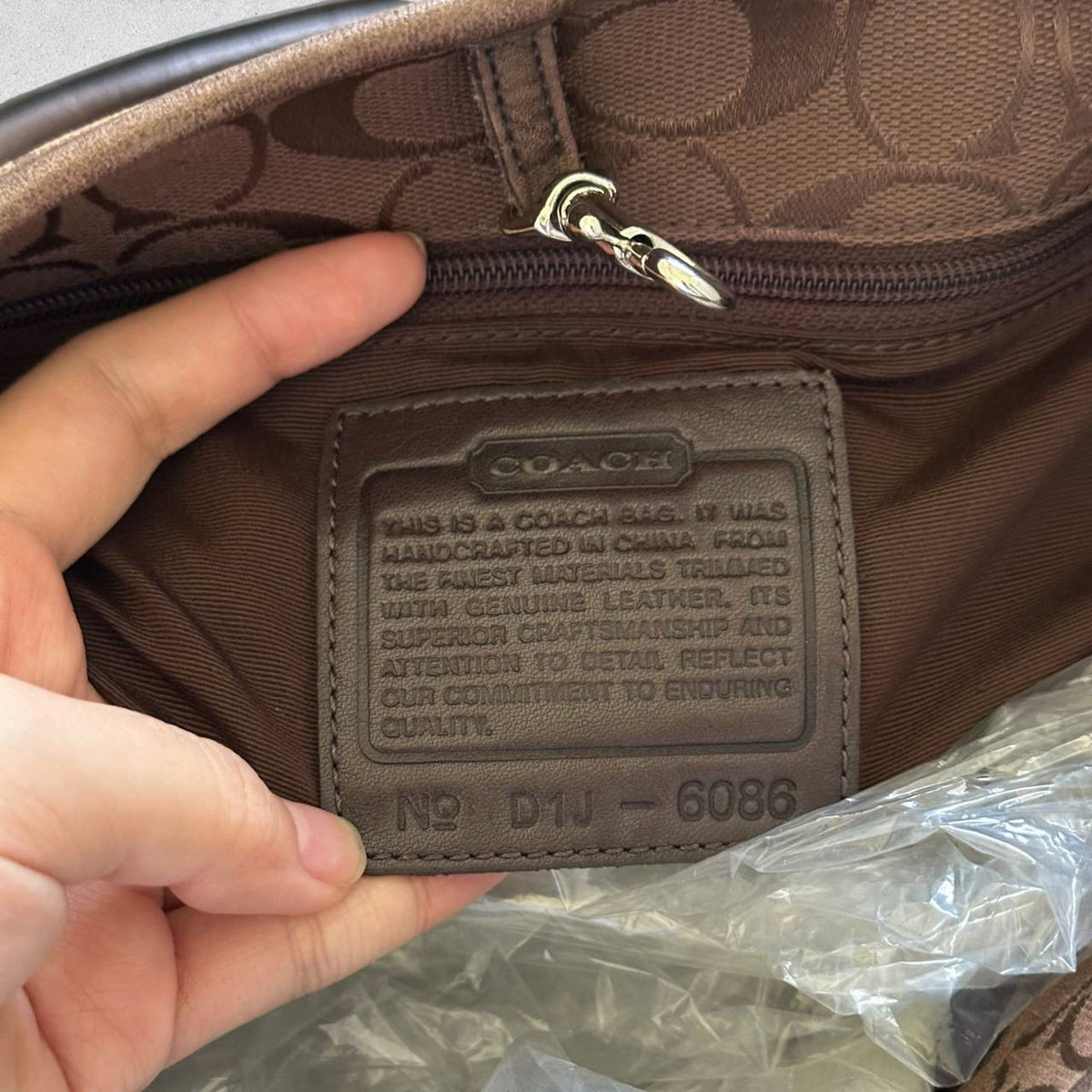 Authentic Vintage Coach Signature Tote Bag