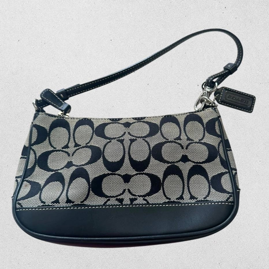 Authentic Vintage Coach Demi Signature Shoulder Bag