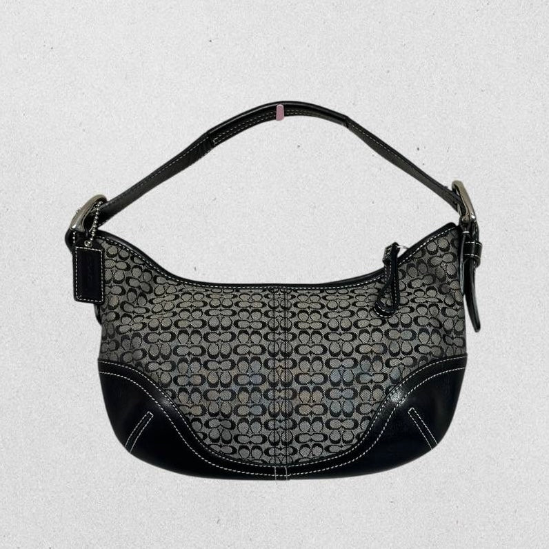 Authentic Vintage Coach Signature Hobo Shoulder Bag