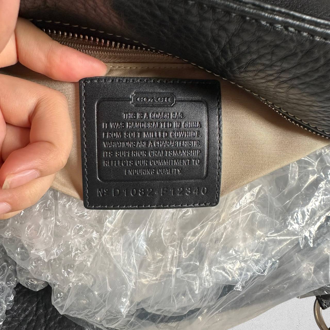 Authentic Vintage Coach Pebbled Leather Tote Bag