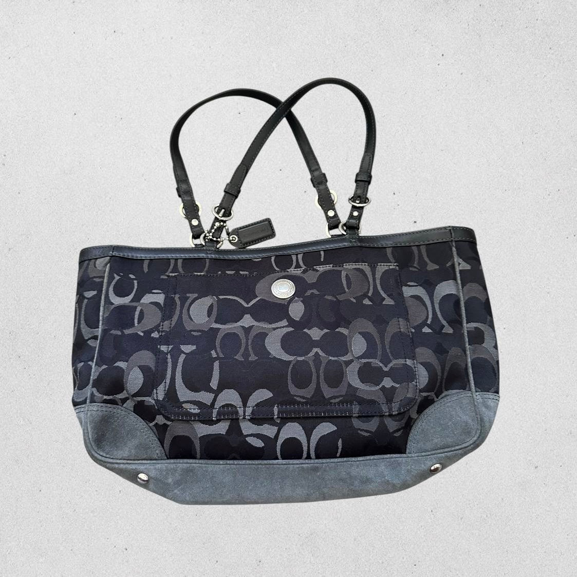 Authentic Vintage Coach Optic Tote Bag
