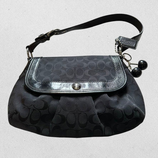 Authentic Vintage Coach Signature Flap Shoulder Bag