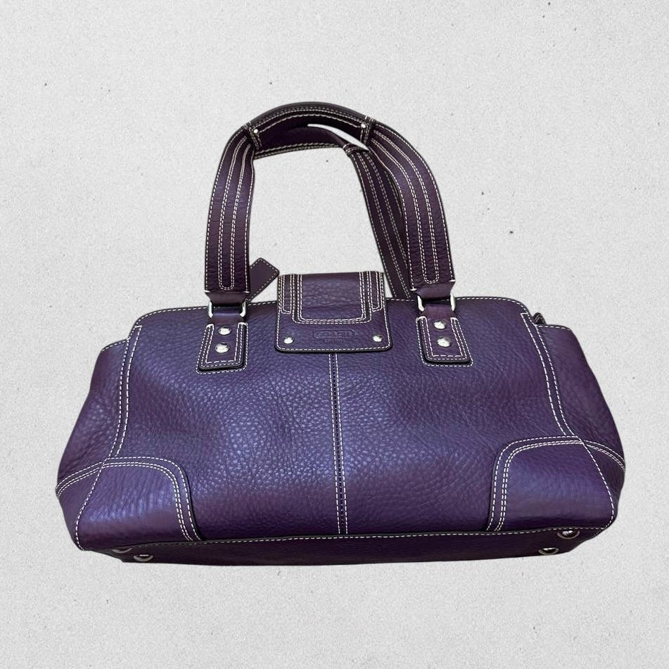 Authentic Vintage Coach Hampton Pebbled Leather Shoulder Bag