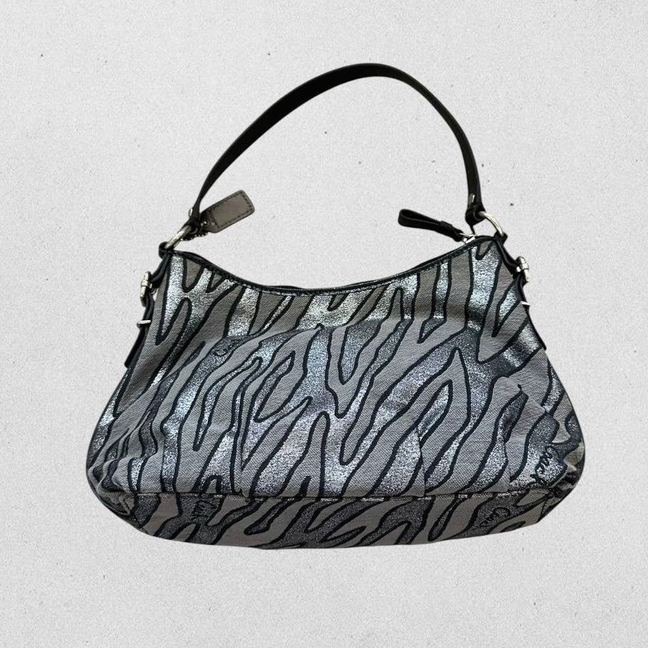 Authentic Vintage Coach Madison Zebra Shoulder Bag Rare