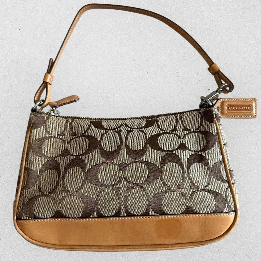 Authentic Vintage Coach Signature Demi Shoulder Bag