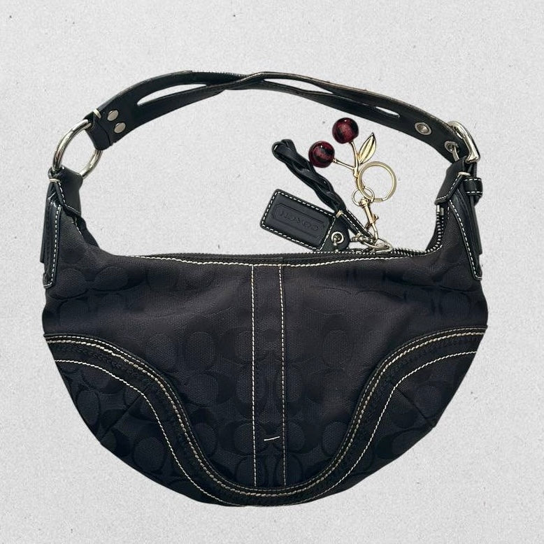 Authentic Vintage Coach Croissant Small Shoulder Bag Rare