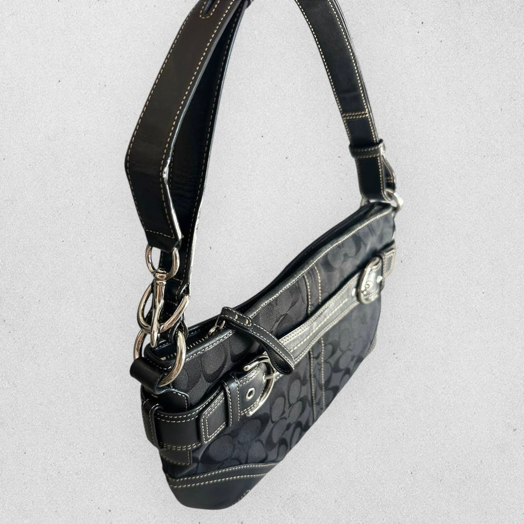 Authentic Vintage Coach Signature Shoulder/Crossbody Bag