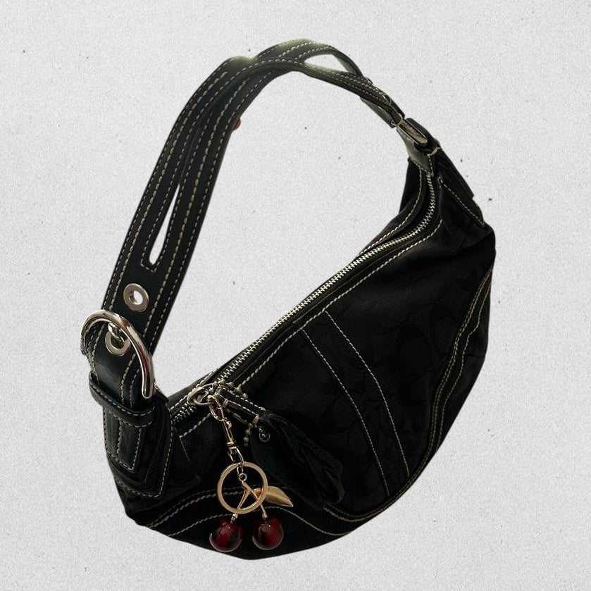 Authentic Vintage Coach Croissant Small Shoulder Bag Rare