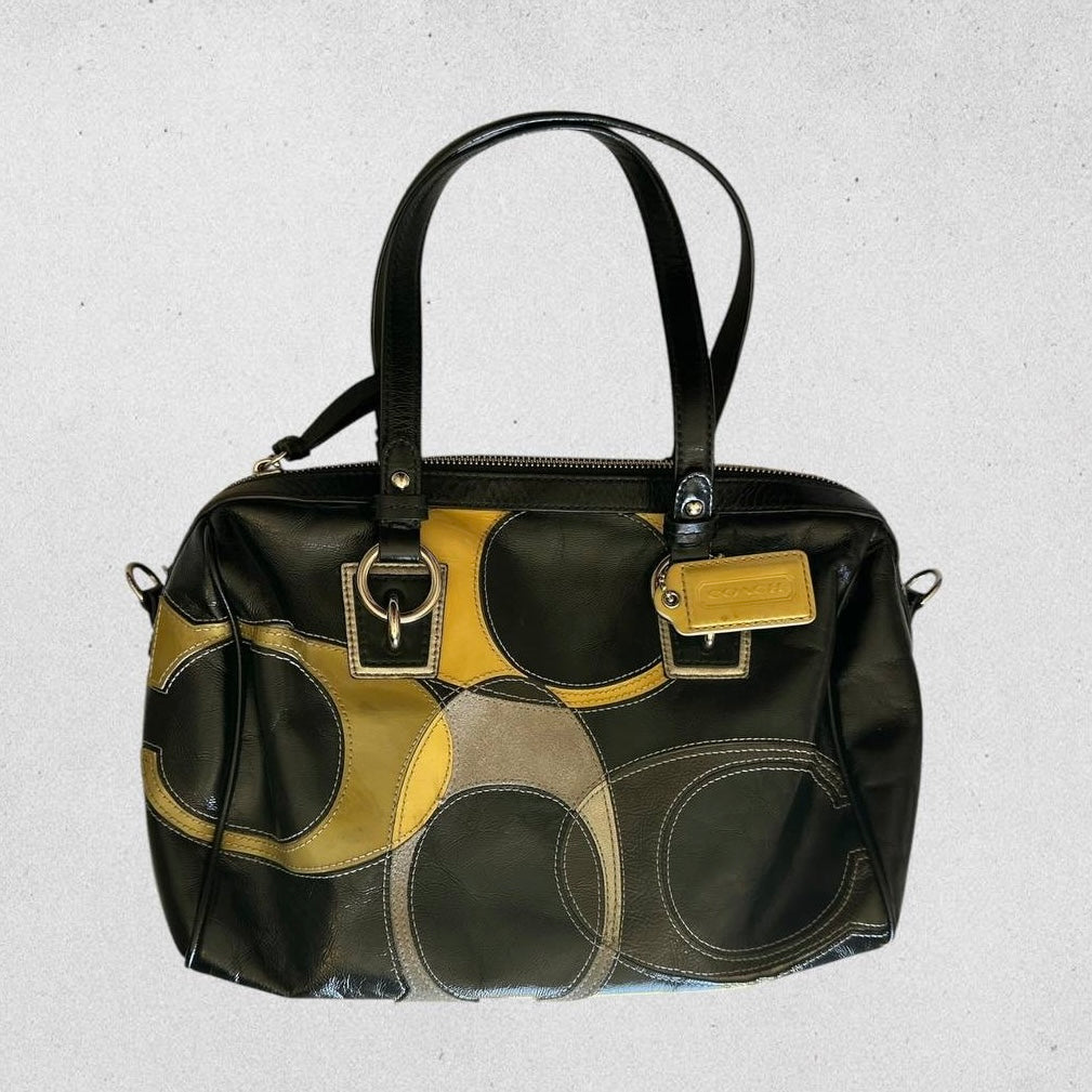 Authentic Vintage Coach Optic Bowling Bag