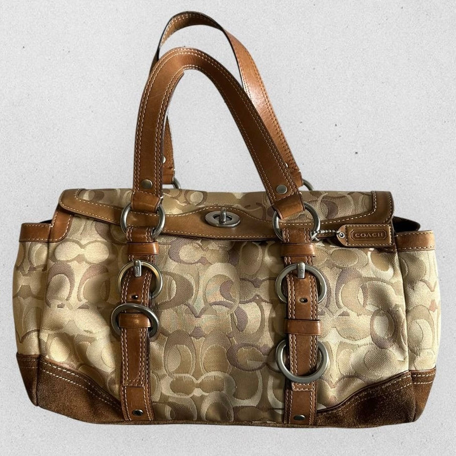 Authentic Vintage Coach Optic Satchel Bag