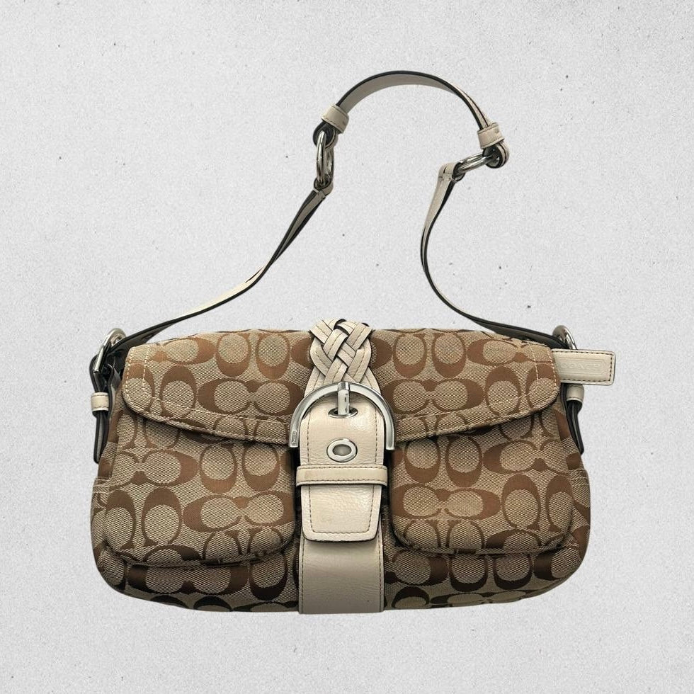 Authentic Vintage Coach Soho Signature Shoulder Bag