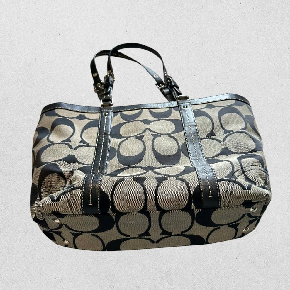 Authentic Vintage Coach Signature Tote Bag