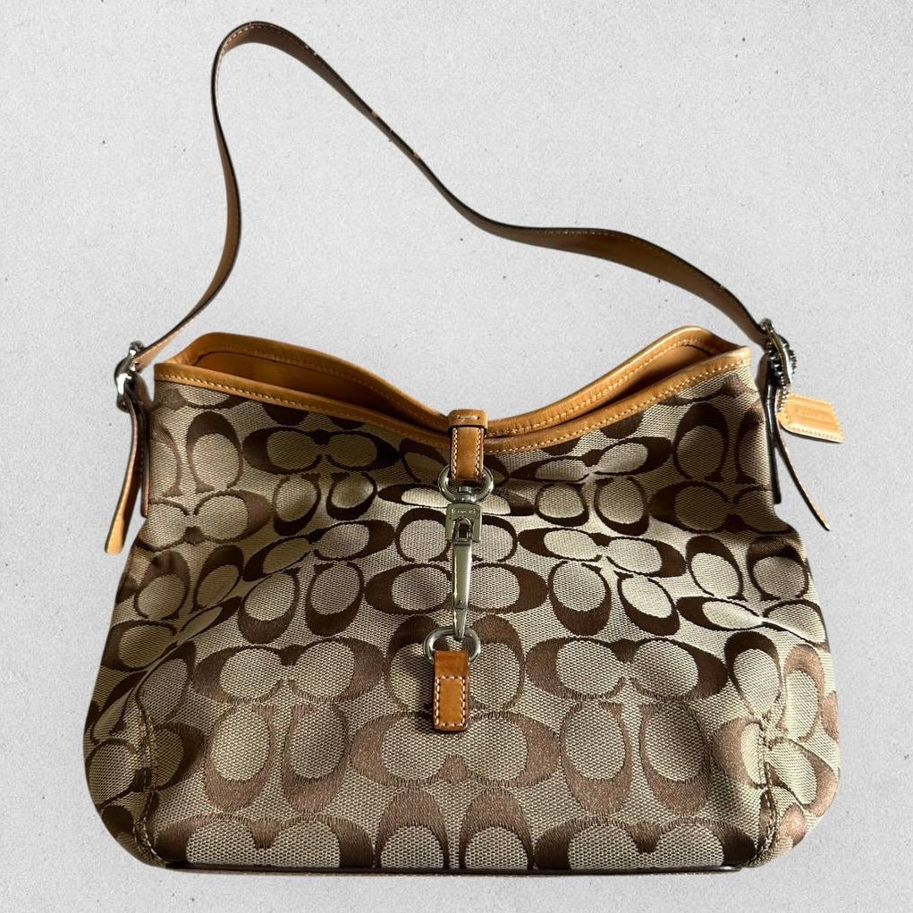 Authentic Vintage Coach Signature Hamptons Shoulder Bag