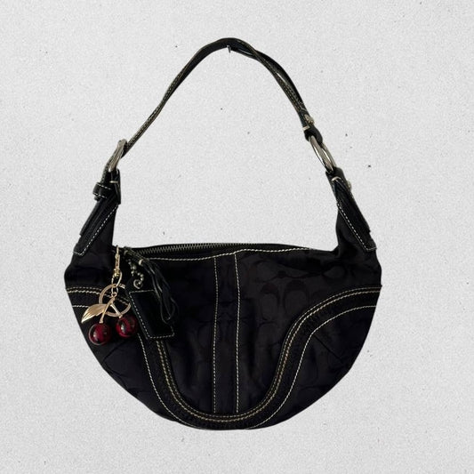 Authentic Vintage Coach Croissant Small Shoulder Bag Rare