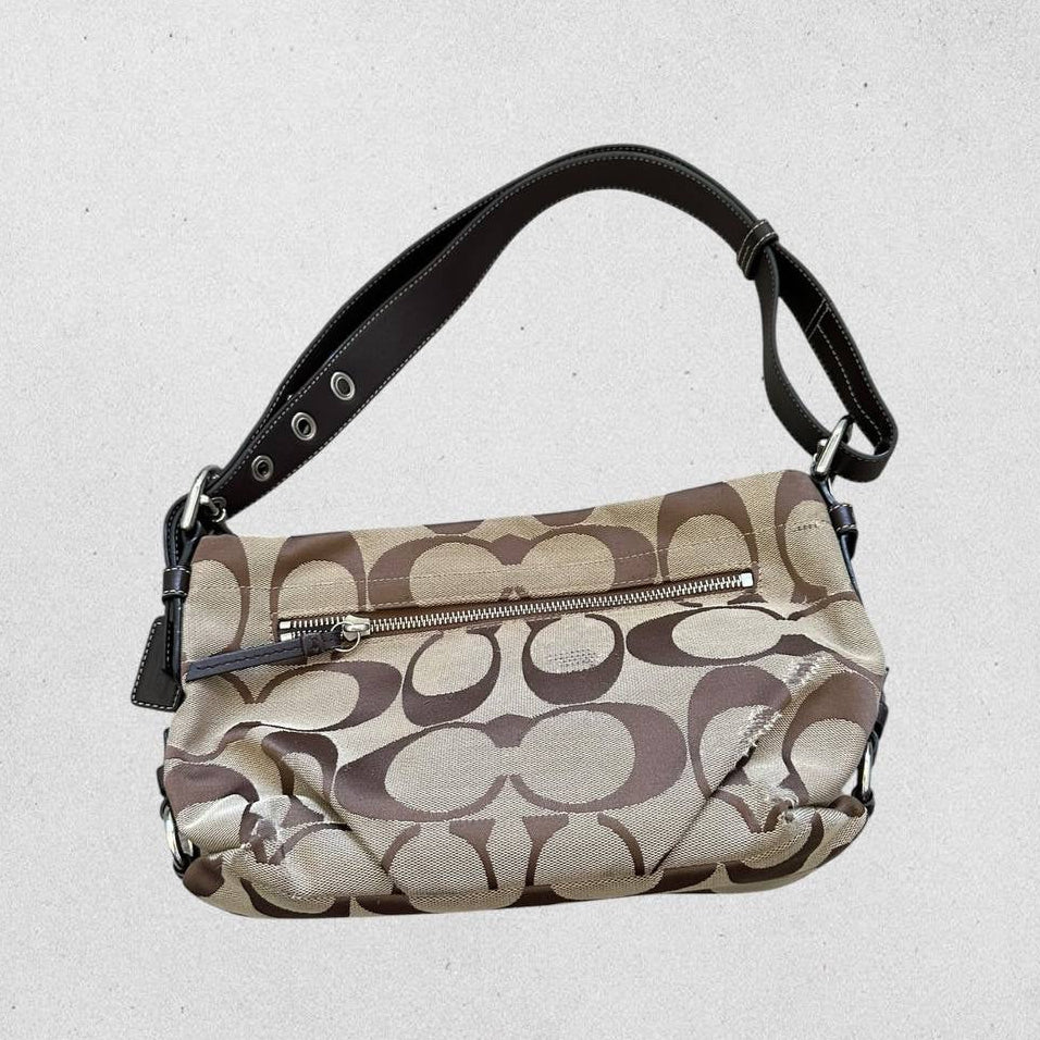 Authentic Vintage Coach Signature Shoulder/Crossbody Bag