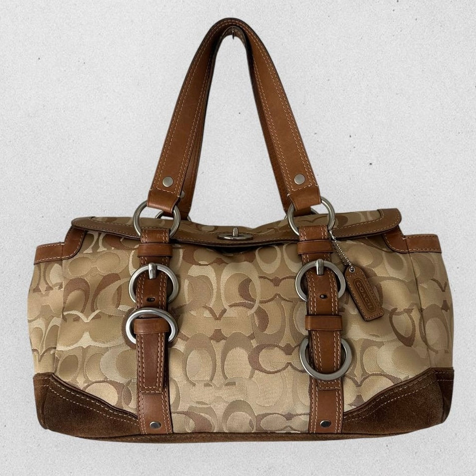 Authentic Vintage Coach Optic Satchel Bag