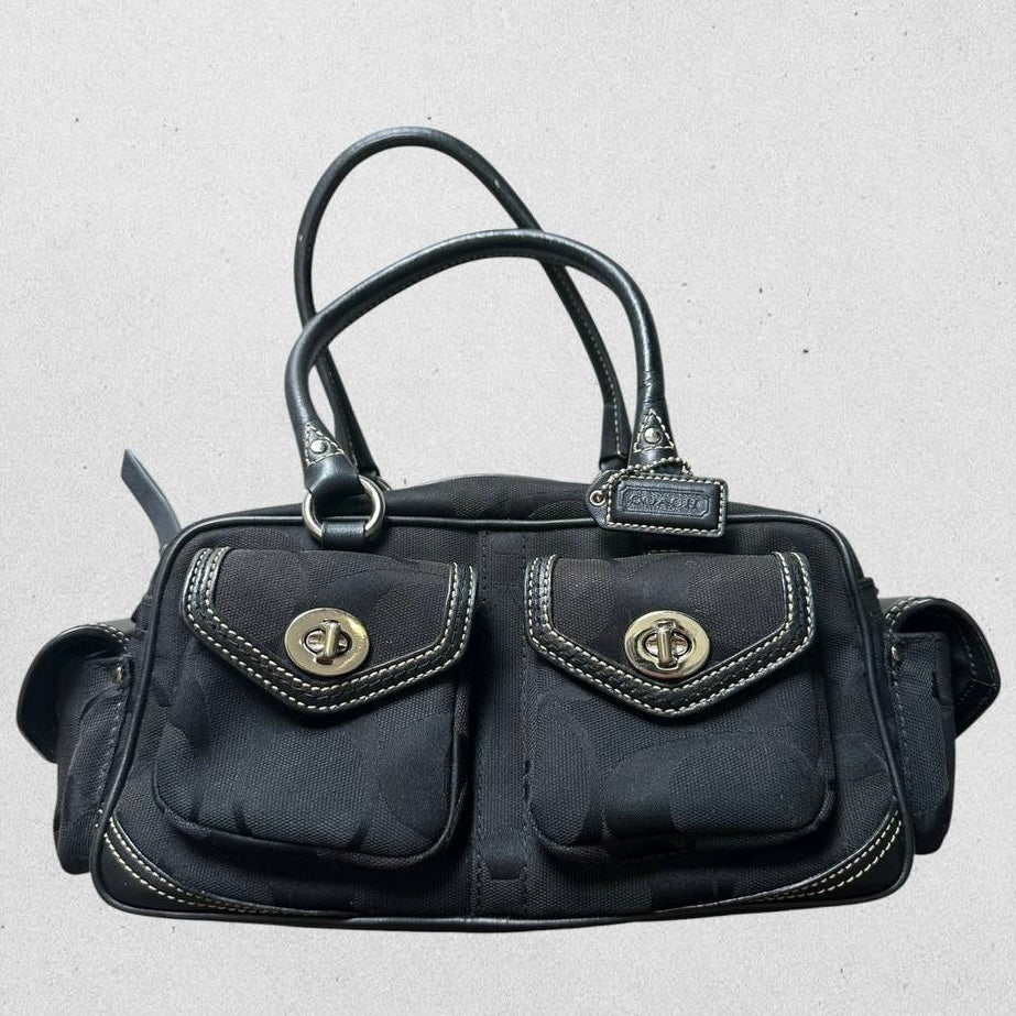Authentic Vintage Coach Cargo Pocket Shoulder Bag Rare