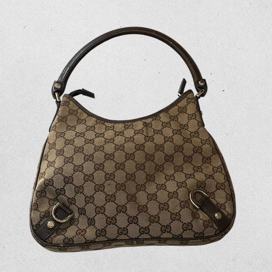 Authentic Vintage Gucci GG Abbey D-Ring Shoulder Bag