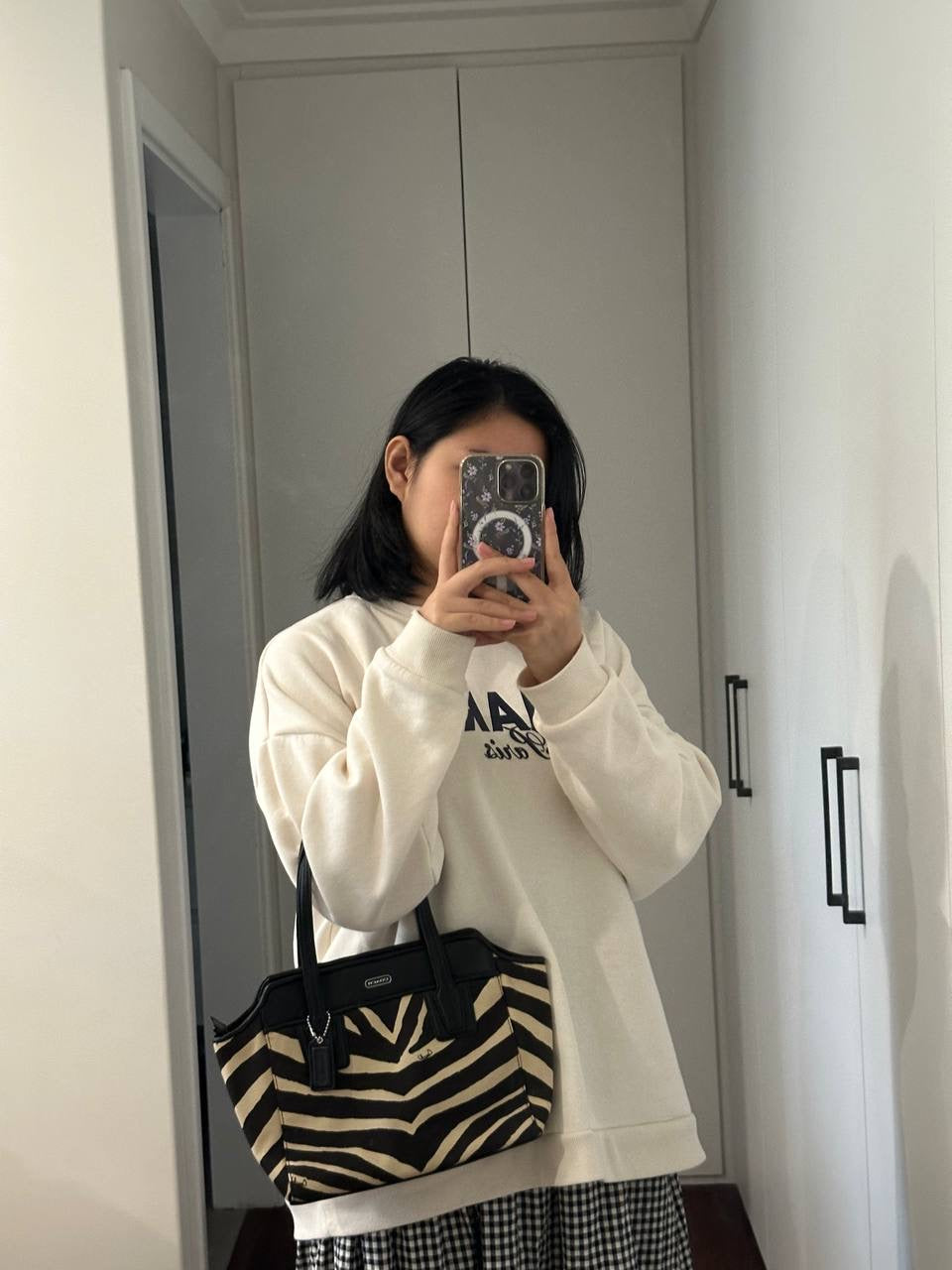 Authentic Vintage Coach Zebra Shoulder Bag