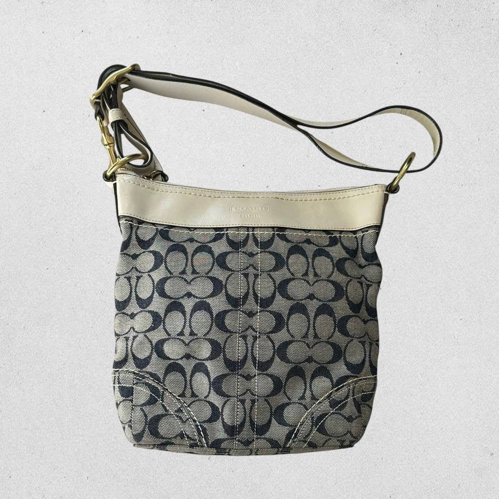 Authentic Vintage Coach Signature Shoulder/Crossbody Bag
