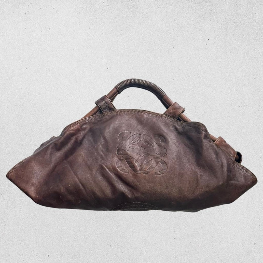 Authentic Vintage Loewe Nappa Aire Leather Shoulder Bag