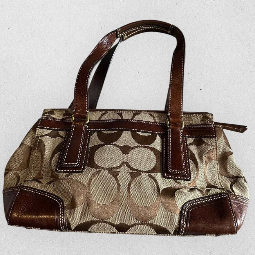 Authentic Vintage Coach Signature Hampton Patchwork Shoulder Bag