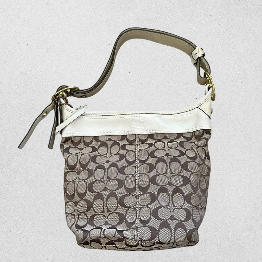 Authentic Vintage Coach Signature Shoulder/Crossbody Bag