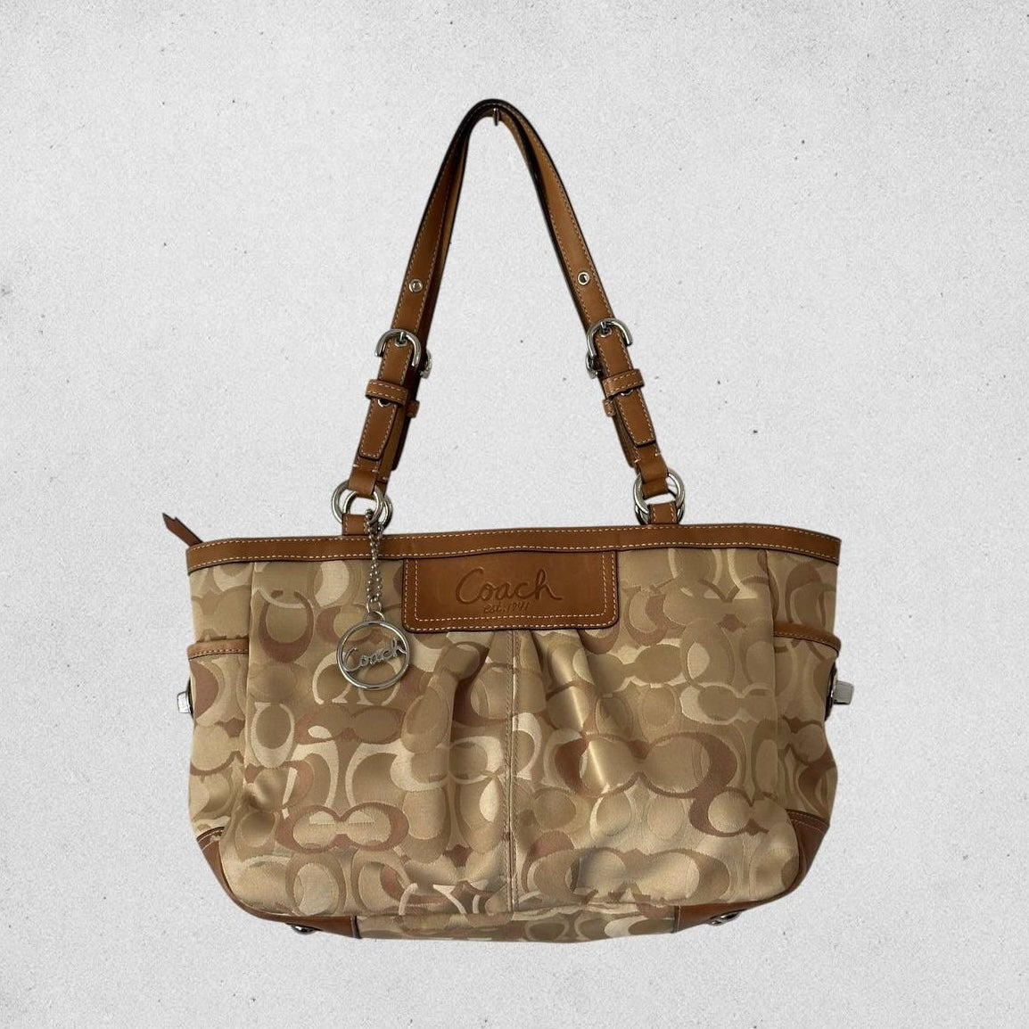 Authentic Vintage Coach Optic Tote Bag