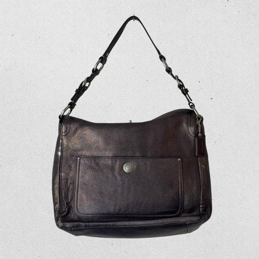 Authentic Vintage Coach Eddie Turnlock Leather Shoulder Bag