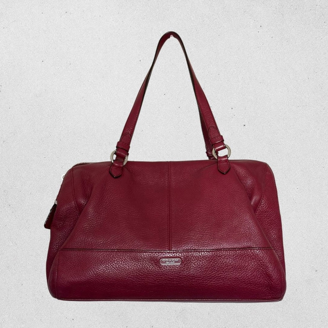 Authentic Vintage Coach Leather Bowling Bag