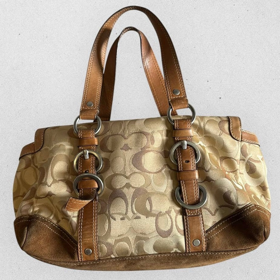 Authentic Vintage Coach Optic Satchel Bag