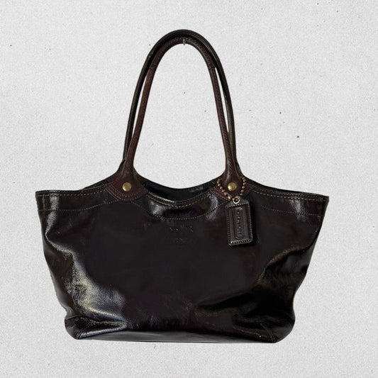 Authentic Vintage Coach Bleecker Patent Leather Tote Bag