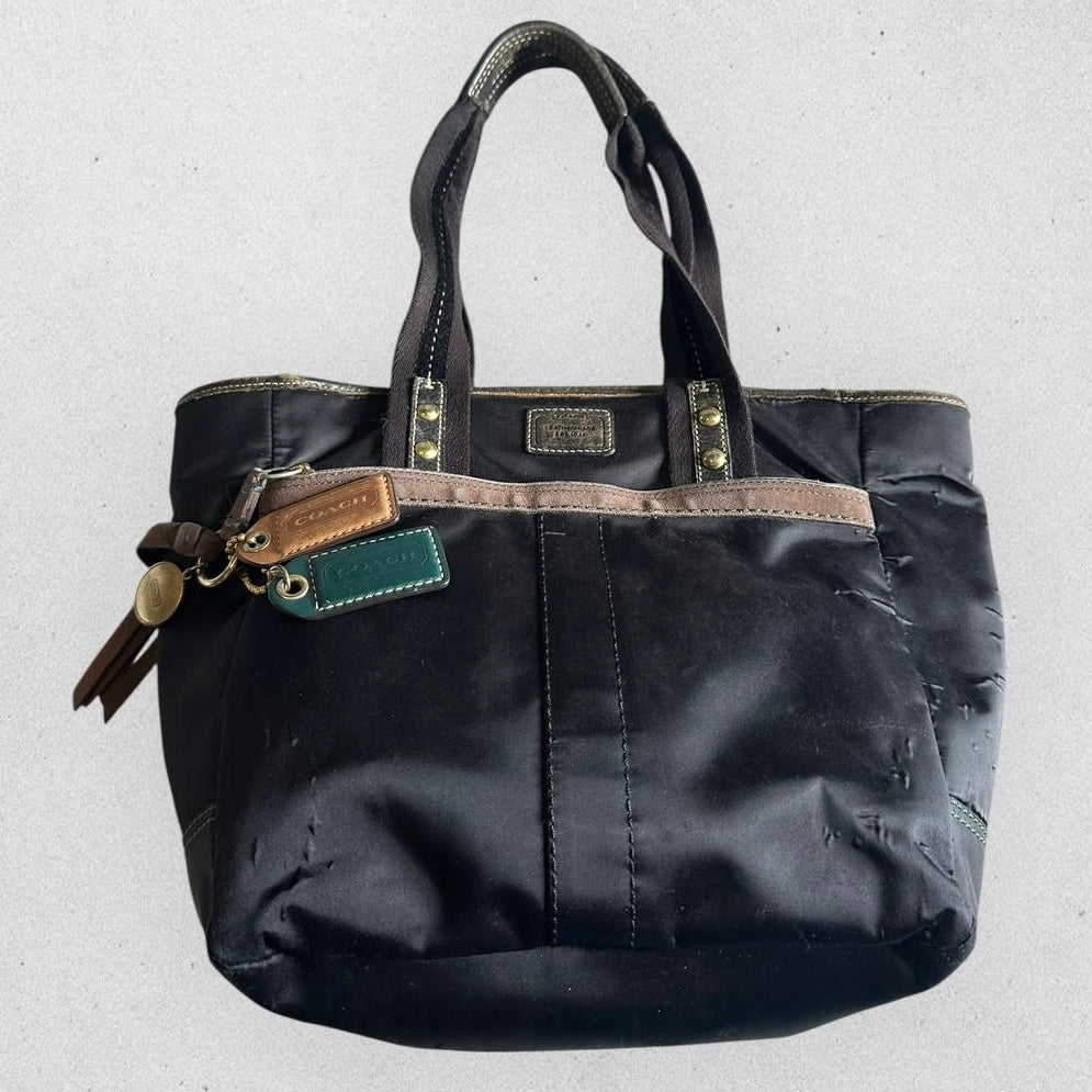 Authentic Vintage Coach Nylon Tote Bag