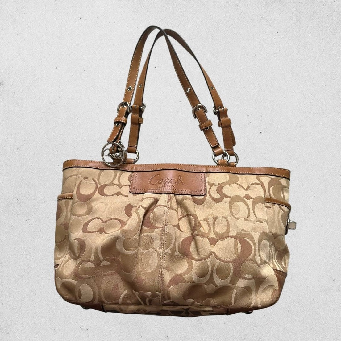 Authentic Vintage Coach Optic Tote Bag