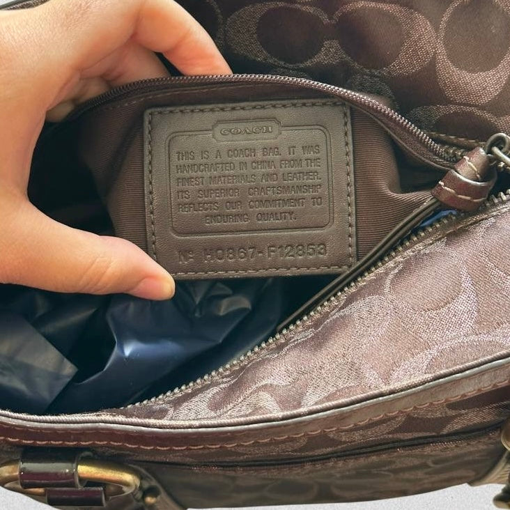 Authentic Vintage Coach Legacy Brown Tote Bag