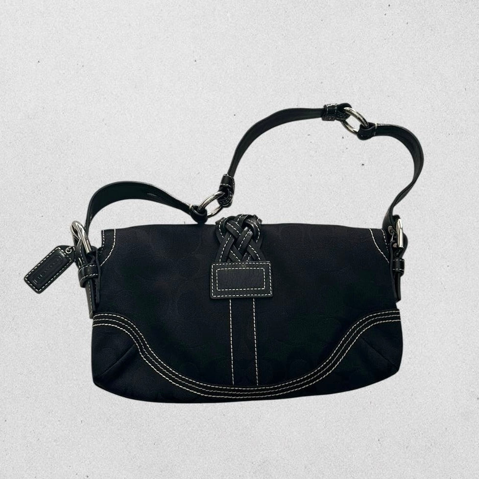 Authentic Vintage Coach Soho Flap Shoulder Bag