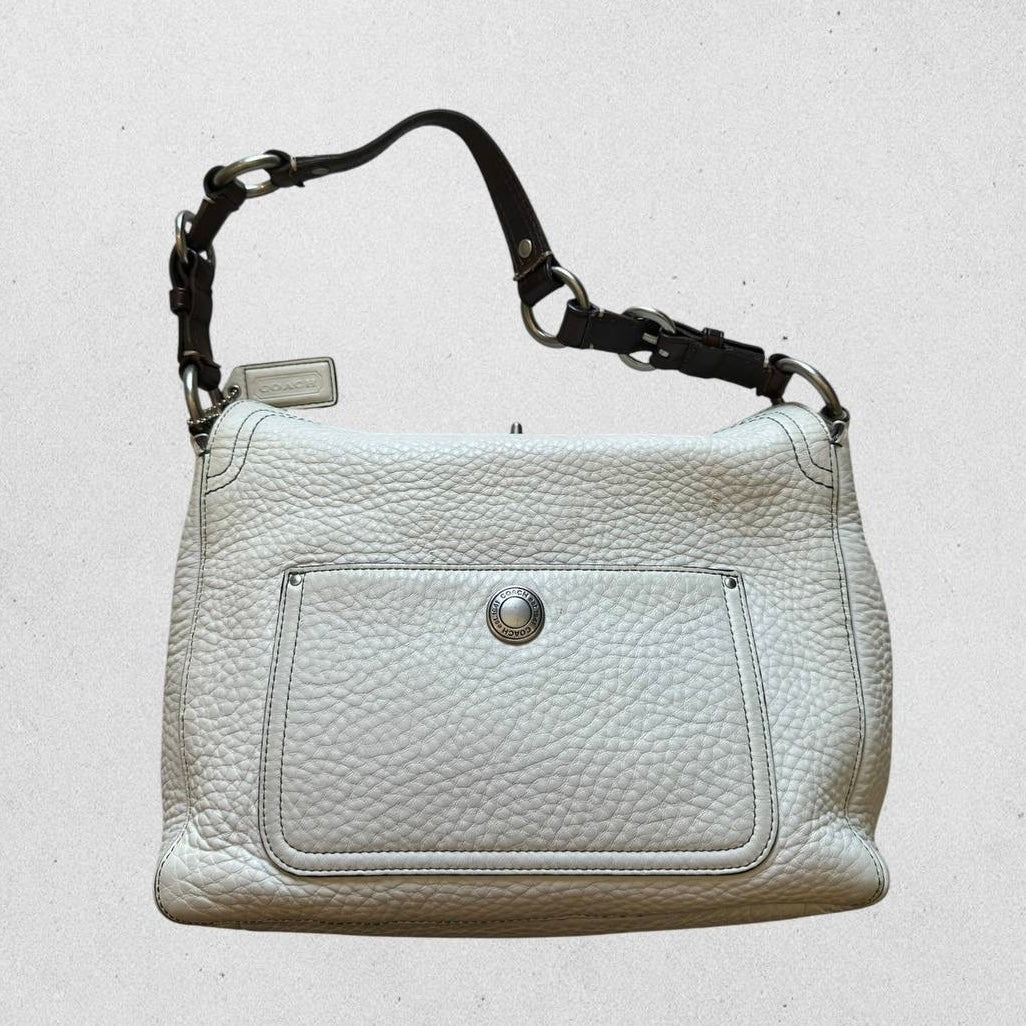 Authentic Vintage Coach Chelsea Pebbled Leather Shoulder Bag
