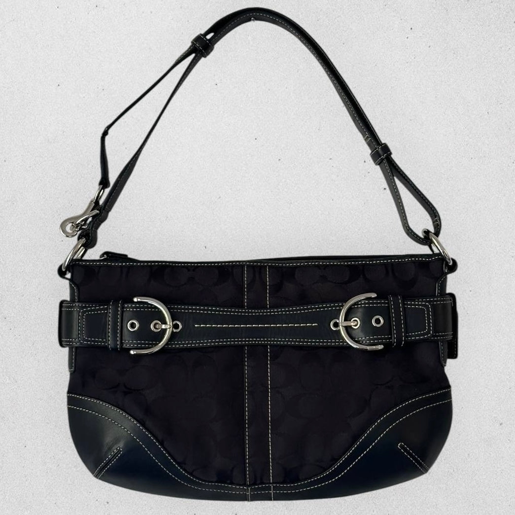 Authentic Vintage Coach Signature Shoulder/Crossbody Bag