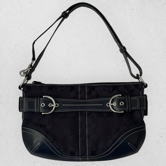 Authentic Vintage Coach Signature Shoulder/Crossbody Bag
