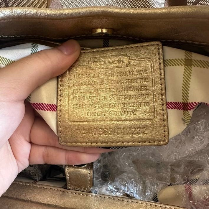 Authentic Vintage Coach Ergo Kisslock Tote Bag