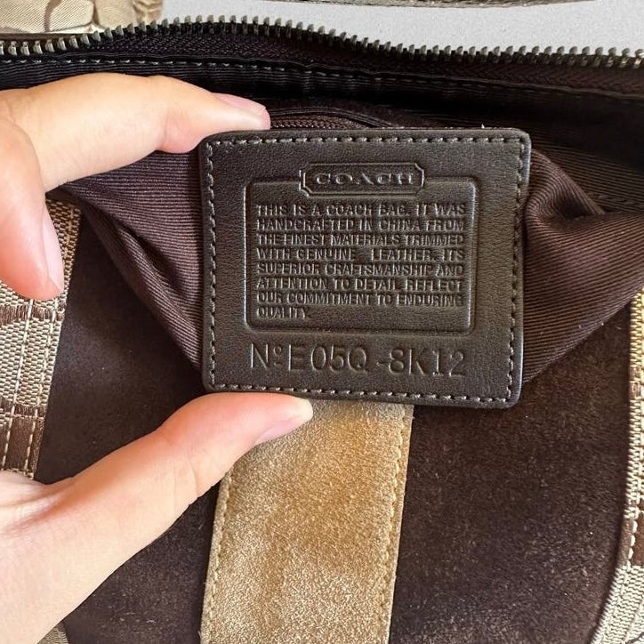 Authentic Vintage Coach Hampton Suede Shoulder Bag