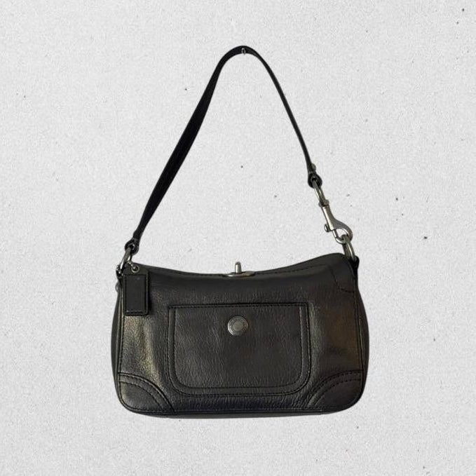Authentic Vintage Coach Eddie Turnlock Leather Shoulder Bag