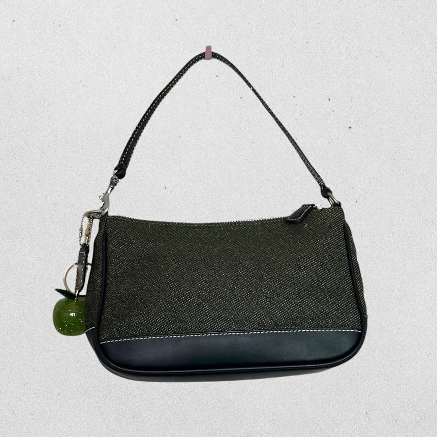 Authentic Vintage Coach Demi Wool Shoulder Bag