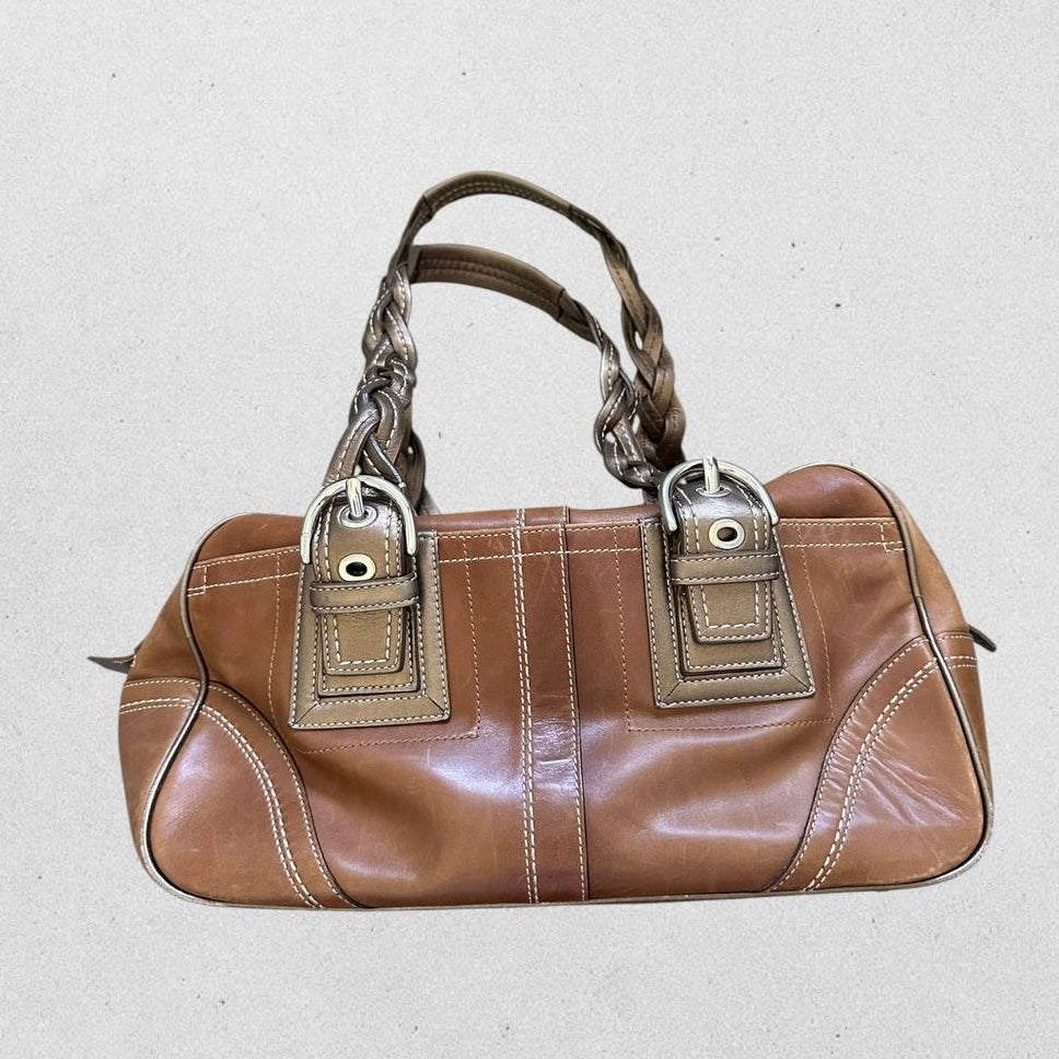 Authentic Vintage Coach Soho Boston Leather Shoulder Bag
