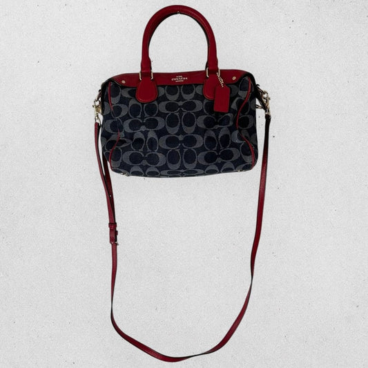 Authentic Coach Denim Bennett Satchle Bag